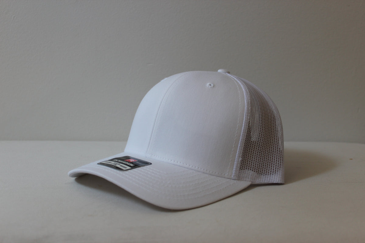 Richardson 112 trucker hat in White